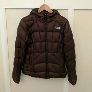 North Face Womens S Down Hooded Puffer Ski Jacket